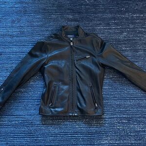 The Brooklands Leather Jacket Café Racer Jacket (POLO)